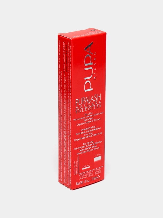 Тушь для ресниц, PUPA MILANO, черная, объем и удлинение, водостойкая