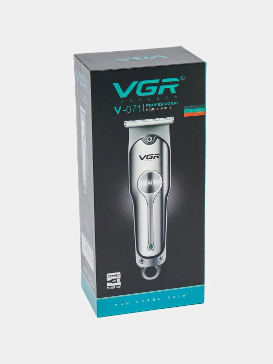 Professional simsiz trimmer VGR V-071,  055, 290 soqol olish va soch kesish uchun mashinka - 