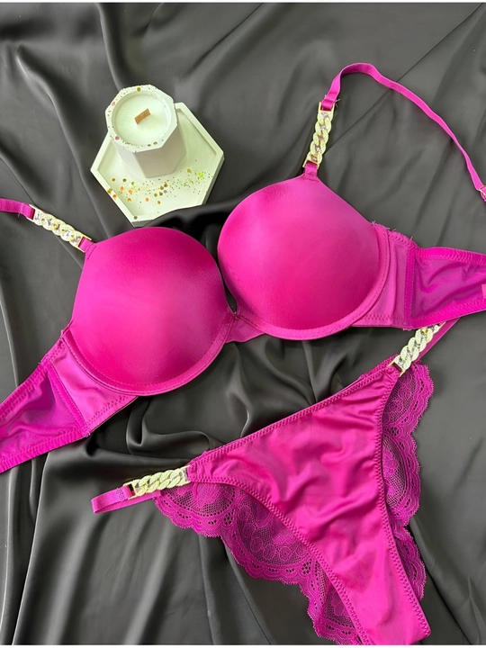 Victoria secret ayollar ichki kiyimi to'plami, byuzgalter va trusik syringi, chashka C, B - 