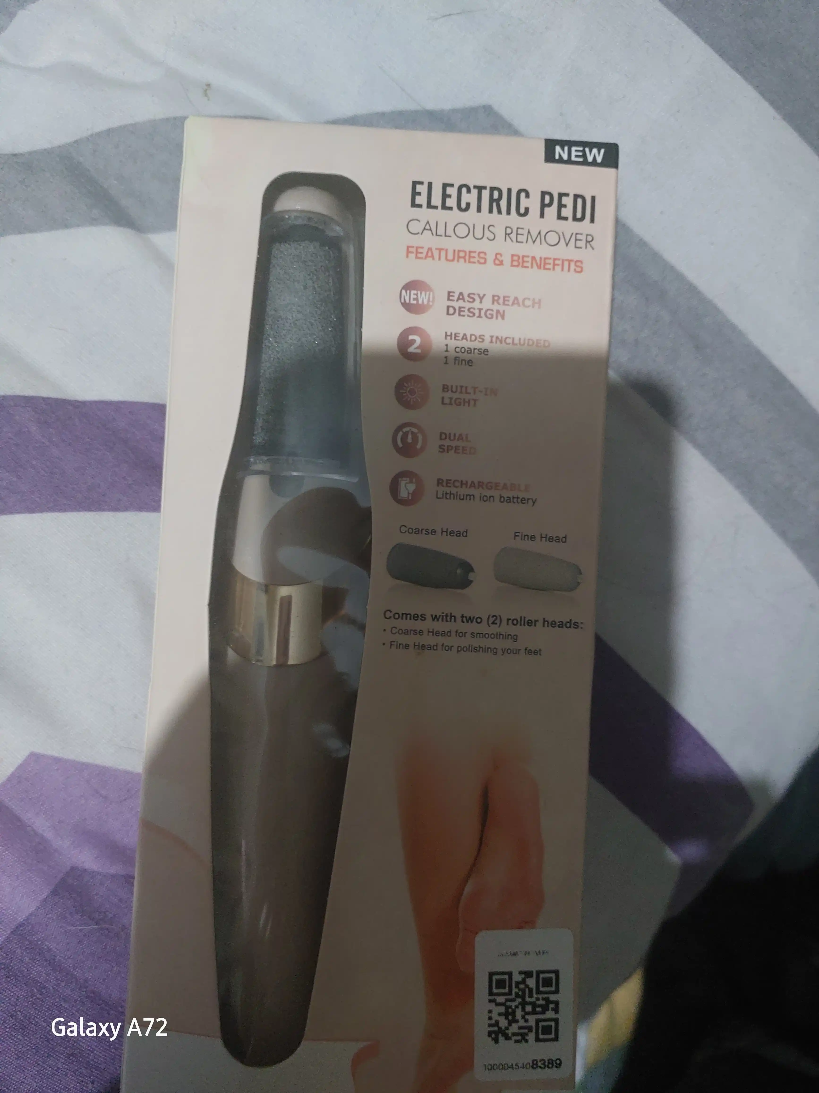 Электро пемза Pilka Flawless PeDI, очиститель для пяток и ног