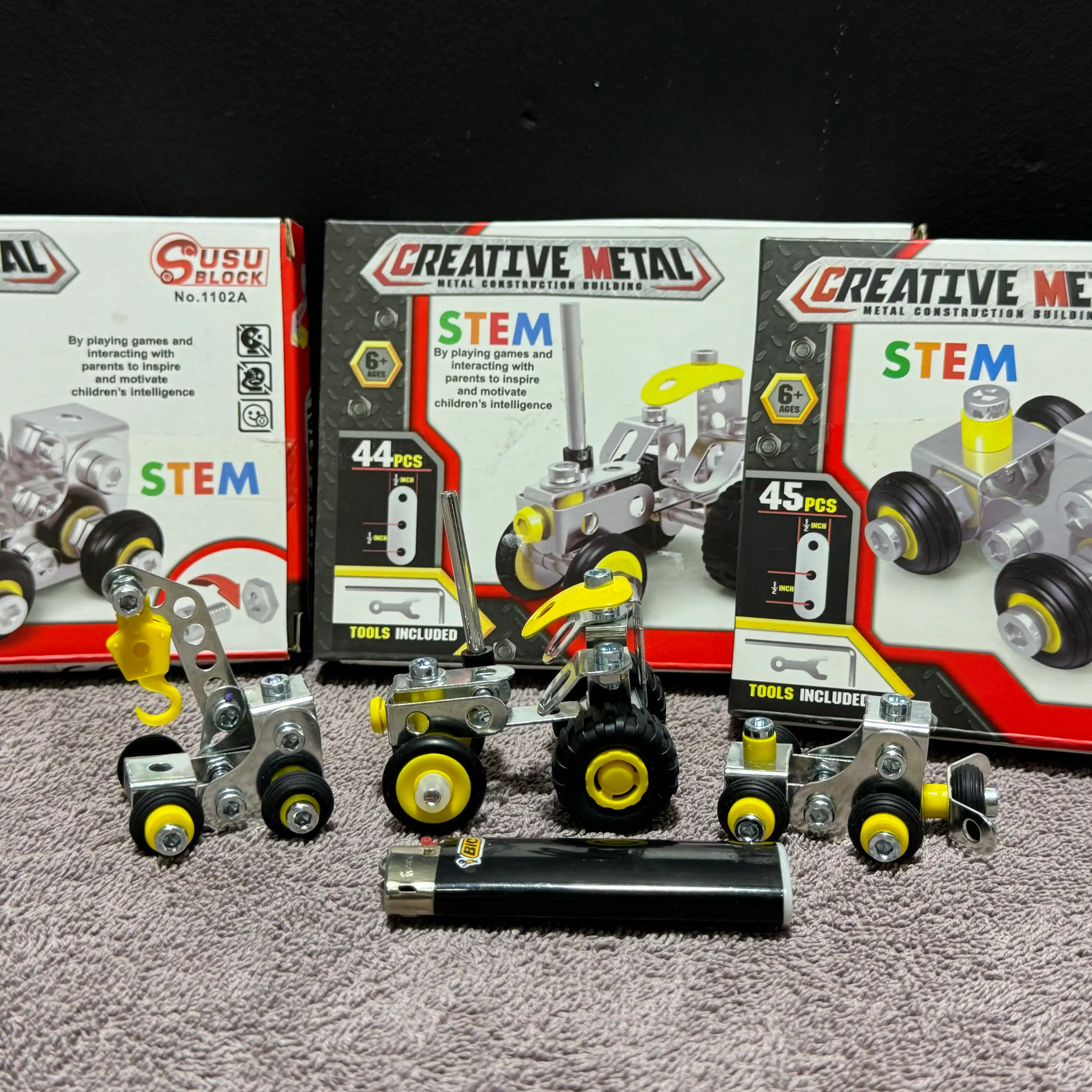 Металлический конструктор CREATIVE METAL, STEM Возраст 6+