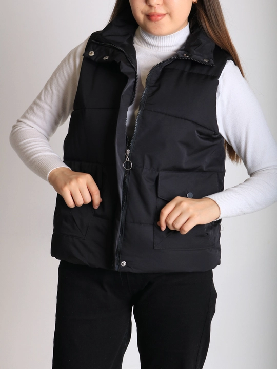 Ayollar uchun  jilet, hollafayber bilan issiq, poliester, universal o‘lchamdagi L–XL