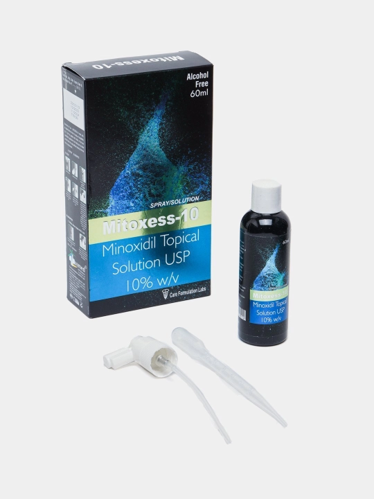 Миноксидил Mitoxess Minoxidil Topical Solution USP 10%, для роста волос и бороды, 60 мл