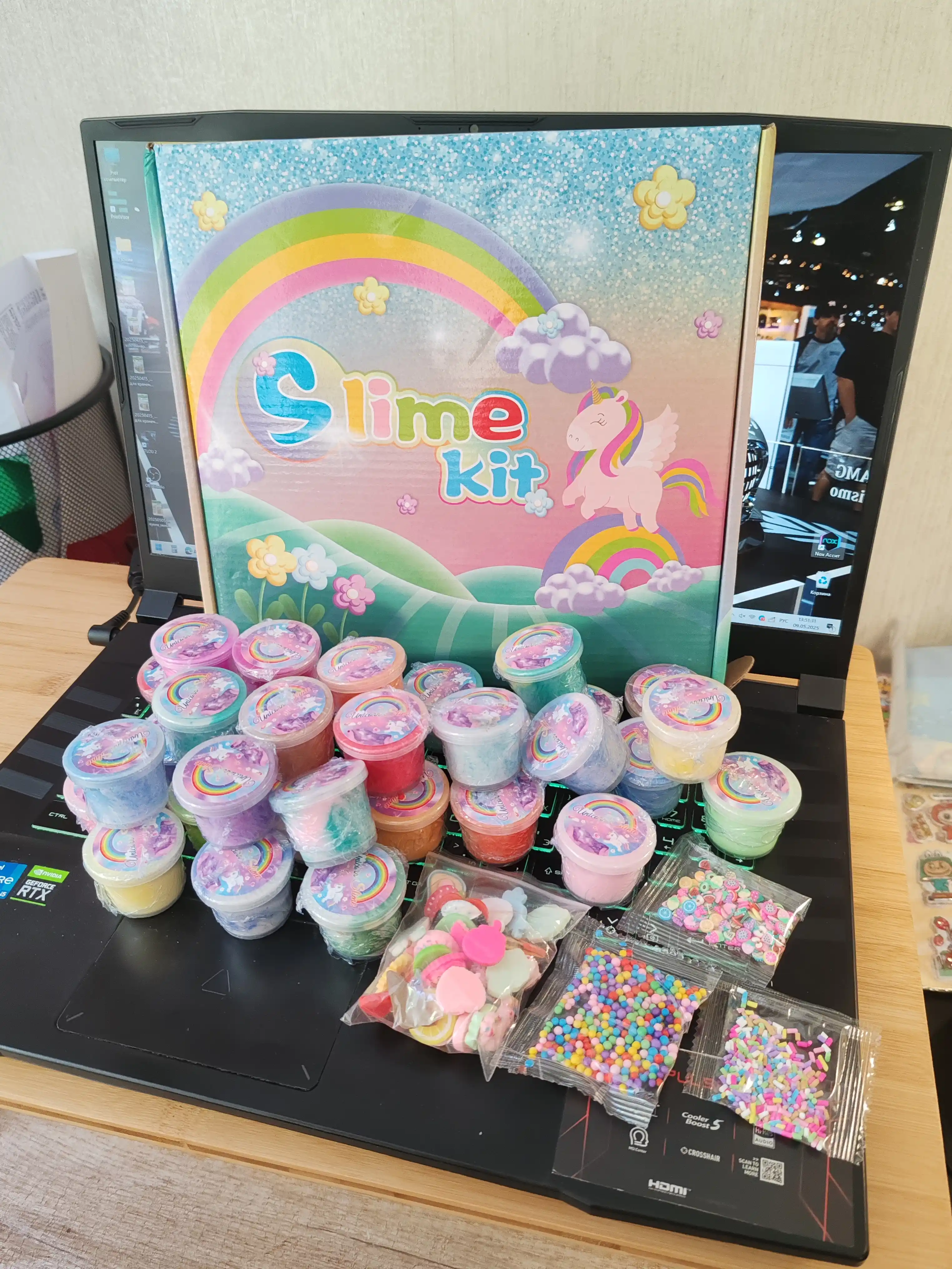 Детский набор слаймов Slime Kit, для творчества, опытов и экспериментов