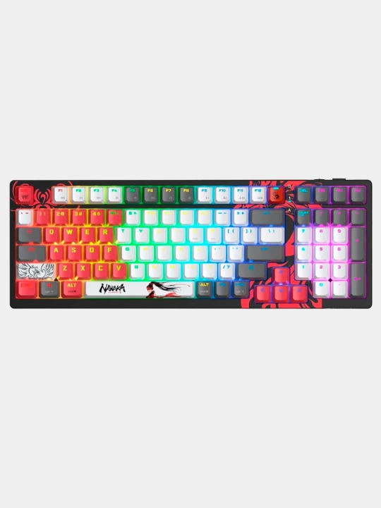 Беспроводная механическая игровая клавиатура Bloody WS98, подсветка LED - 