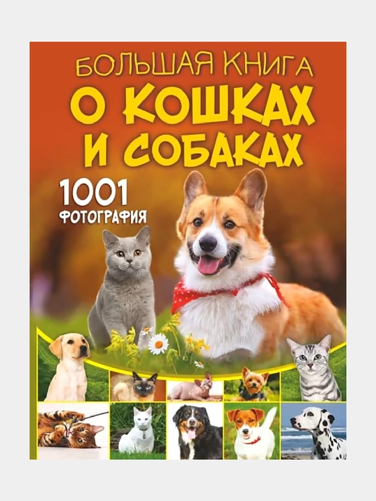 Большая книга о кошках и собаках, 1001 фотография - 