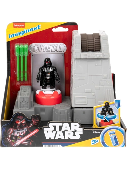 Игрушечная пушка Star Wars Death Star с металлической фигуркой Дарта Вейдера Fisher-Price — EXTAM-VEYDER1