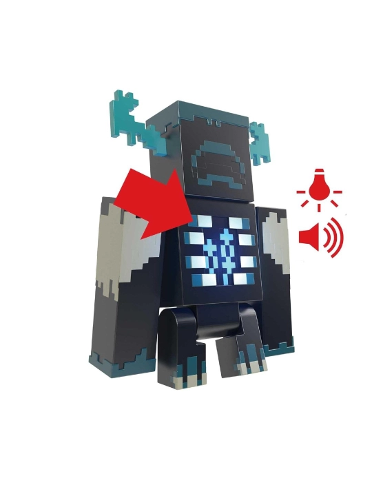 Фигурки Mattel Minecraft Warden , Sniffer со звуком и подсветкой