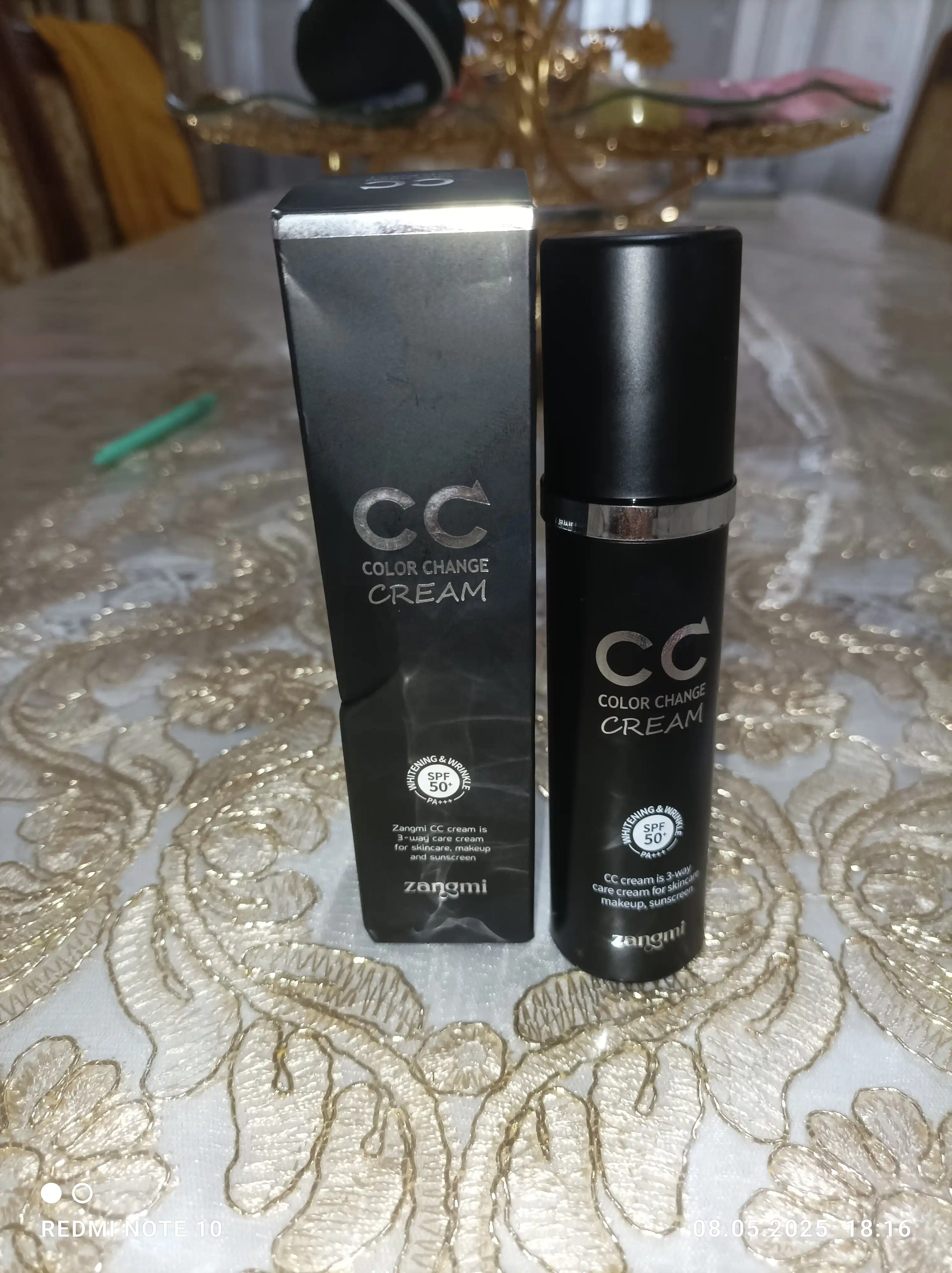Солнцезащитный СС-крем SPF 50 PA+++, Zangmi Корея, 50 мл
