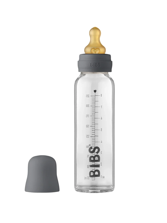 Детская бутылочка BIBS Baby Glass Bottle, боросиликатное стекло, 225 мл, 6 цветов - 