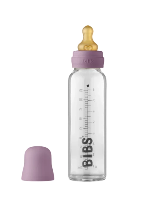 Детская бутылочка BIBS Baby Glass Bottle, боросиликатное стекло, 225 мл, 6 цветов - 