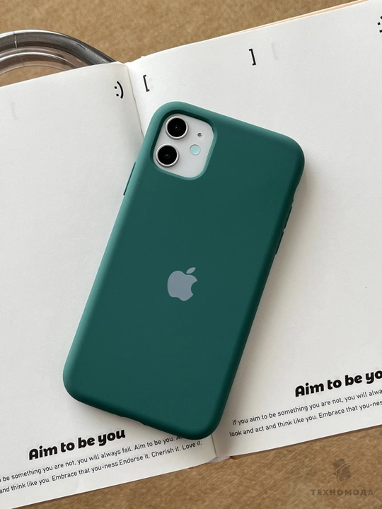 Силиконовый чехол с логотипом для iPhone 11–18 серий