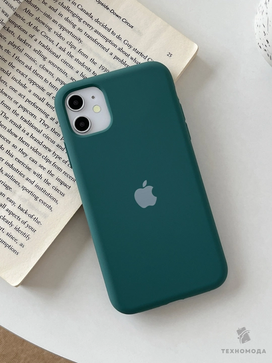 Силиконовый чехол с логотипом для iPhone 11–18 серий
