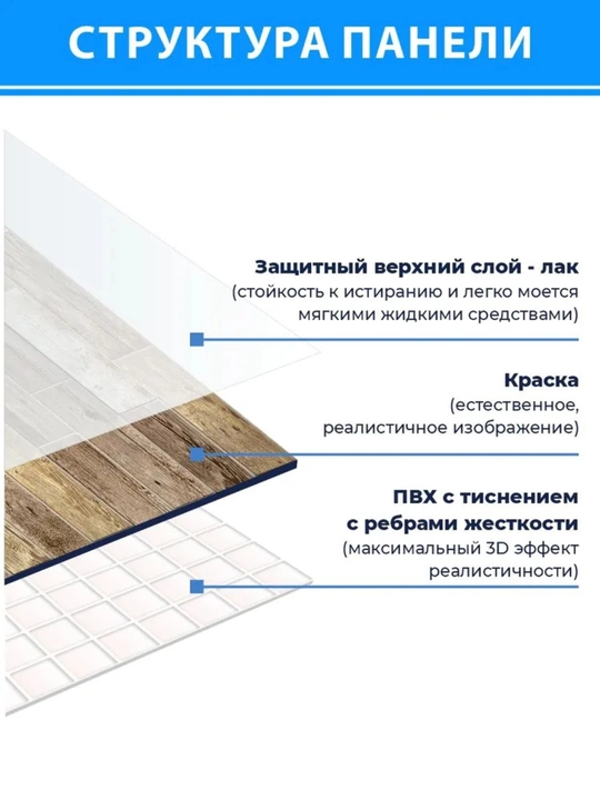 3D PVX panellar, 964x484 mm, har qanday xonadagi devorlar uchun, namlikka chidamli