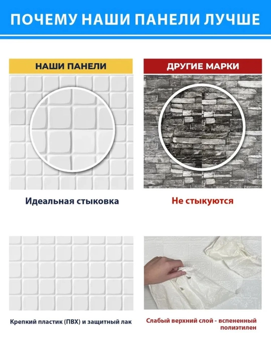 3D PVX panellar, 964x484 mm, har qanday xonadagi devorlar uchun, namlikka chidamli