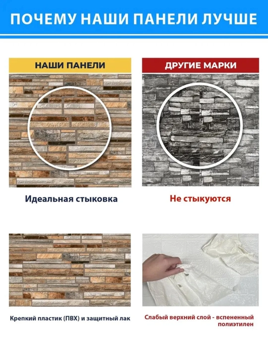 3D PVX panellar, 964x484 mm, har qanday xonadagi devorlar uchun, namlikka chidamli