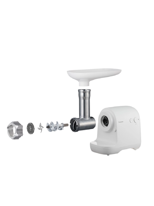 Мясорубка Panasonic MK-GX1700WTQ, MK-GX1710KTQ, 1700 Вт, 3 режущие пластины, 3 кг/мин