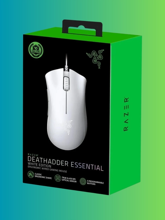 Игровая мышь Razer DeathAdder Essential – 6400 DPI – Эргономичная форма – USB