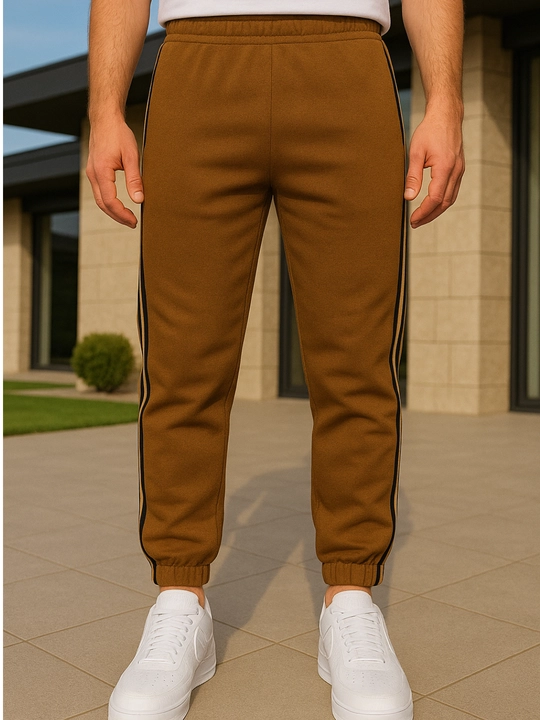 Erkaklar uchun sport shim jogger Nasem, yon chiziqli, rezinkali triko