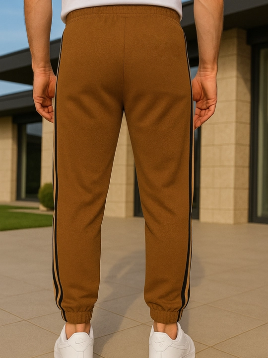 Erkaklar uchun sport shim jogger Nasem, yon chiziqli, rezinkali triko