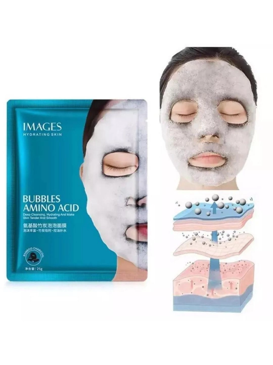 Маска пузырьковая на тканевой основе Images Amino Acid Bubbles