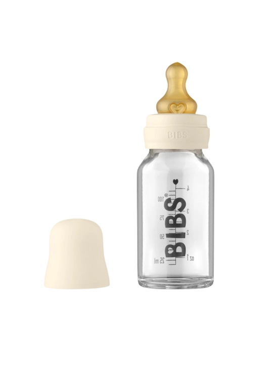 Детская бутылочка BIBS Baby Glass Bottle, боросиликатное стекло, 110 мл, 7 цветов - 