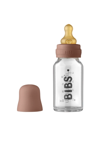 Детская бутылочка BIBS Baby Glass Bottle, боросиликатное стекло, 110 мл, 7 цветов - 