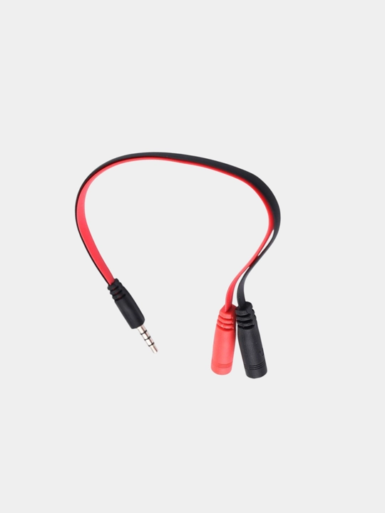 Quloqlik va mikrofon uchun 3.5 mm yordamchi audio kabel