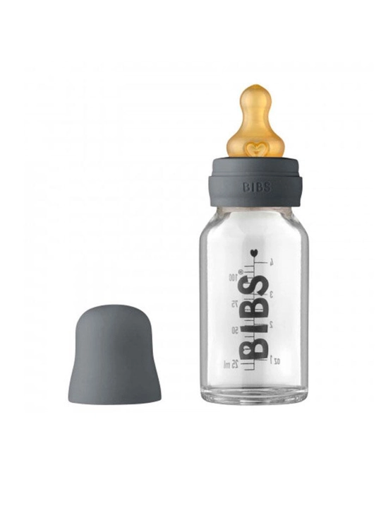 Детская бутылочка BIBS Baby Glass Bottle, боросиликатное стекло, 110 мл, 7 цветов - 