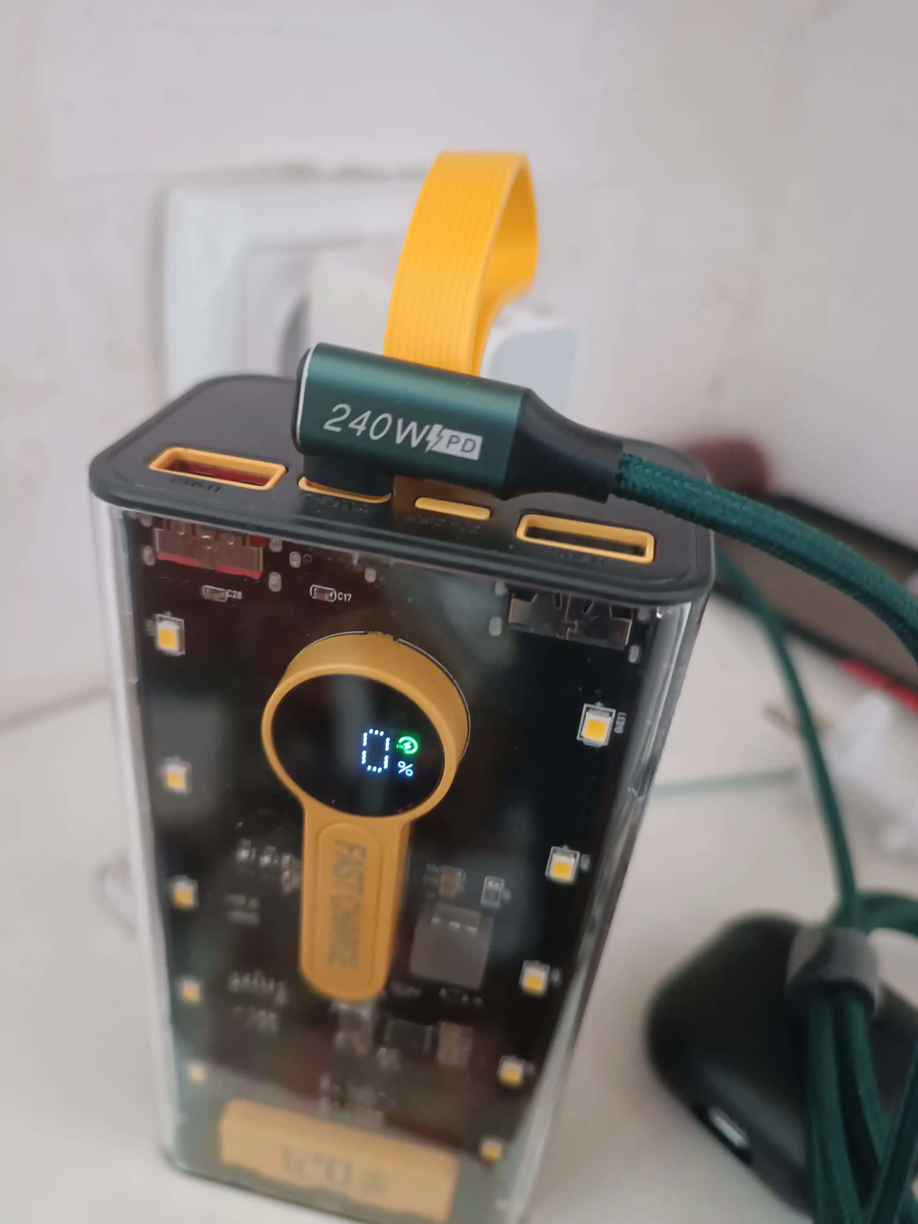 Poverbank 20000 mah, LED chiroqli, tashqi akkumulyator, portativ