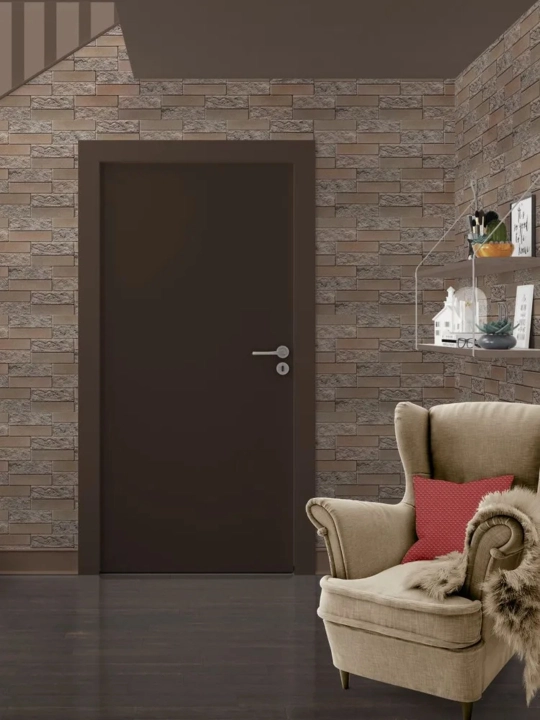 3D PVX panellar, 964x484 mm, har qanday xonadagi devorlar uchun, namlikka chidamli