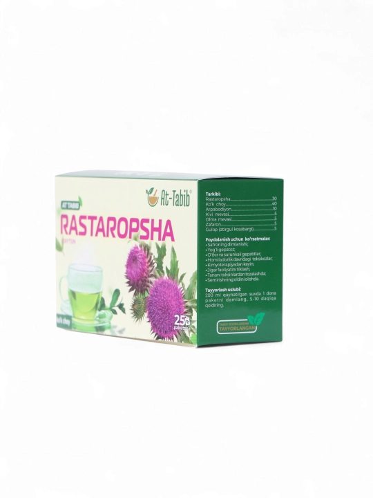 Rastoropsha, 25 ta filtr-paket, ko‘k choy