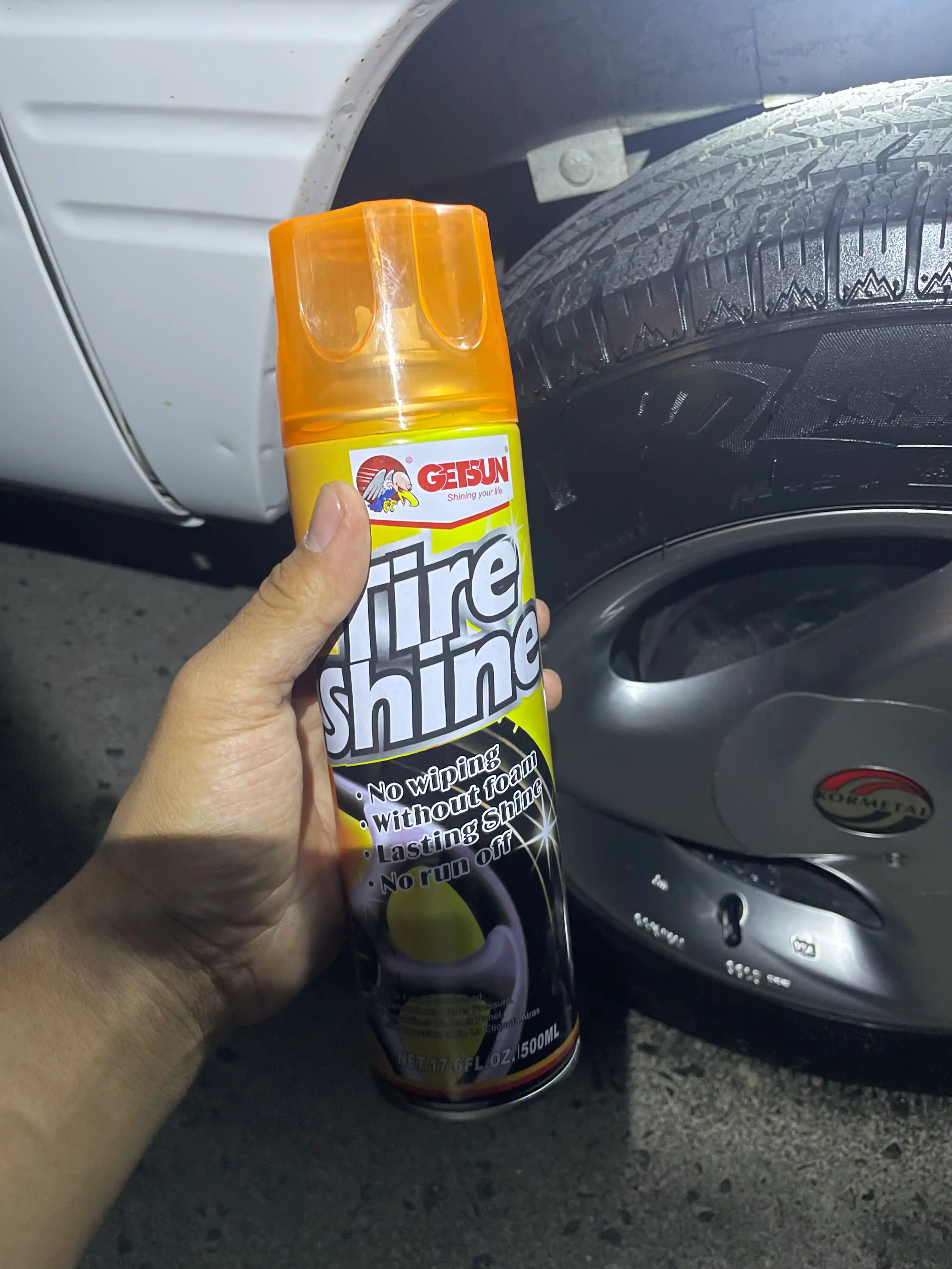 Чернитель резины для шин Getsun Tire, 500 мл