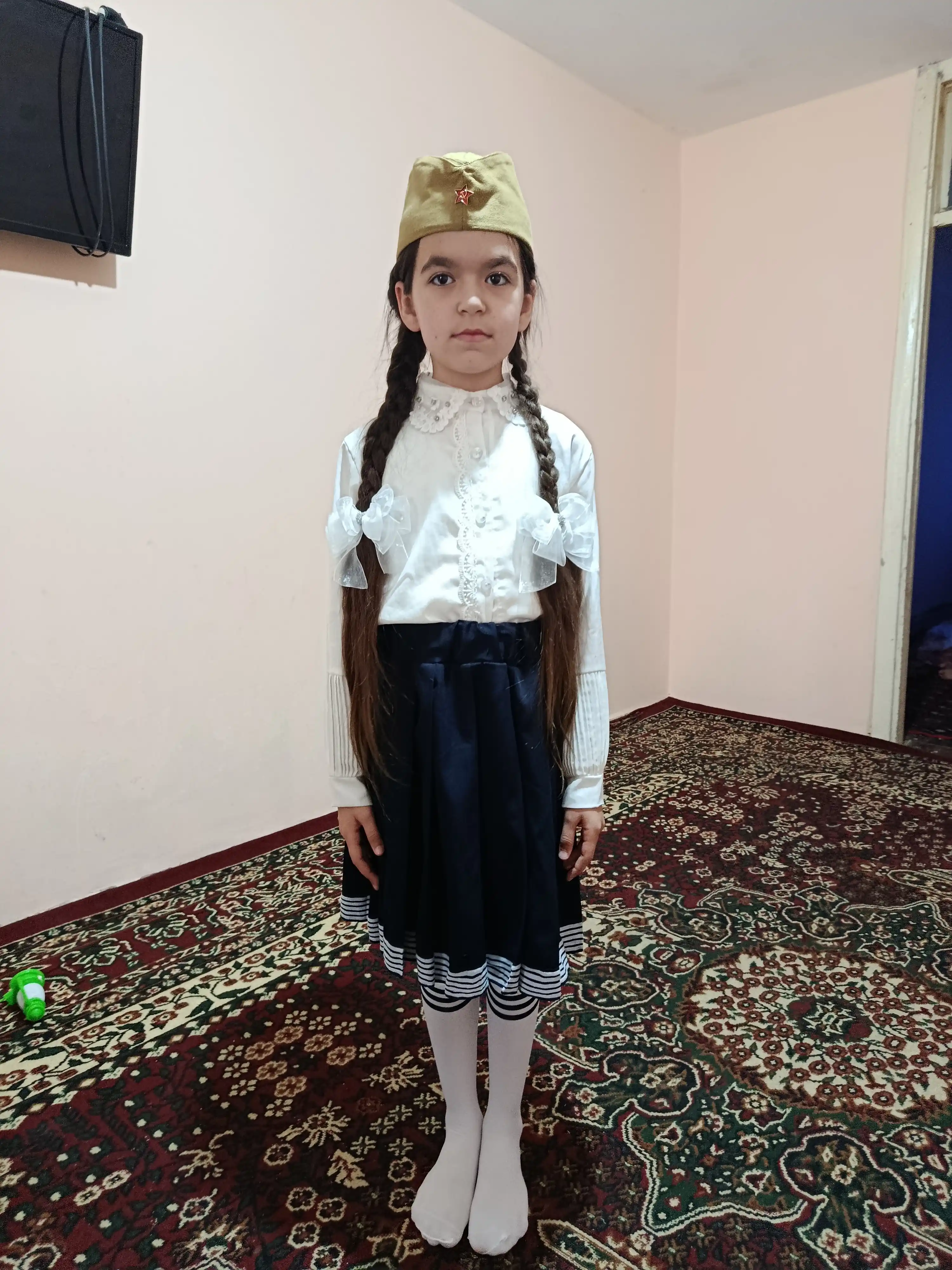 Harbiy qalpoq, askar, metall yulduzli, o'lchami 54, 56, 58