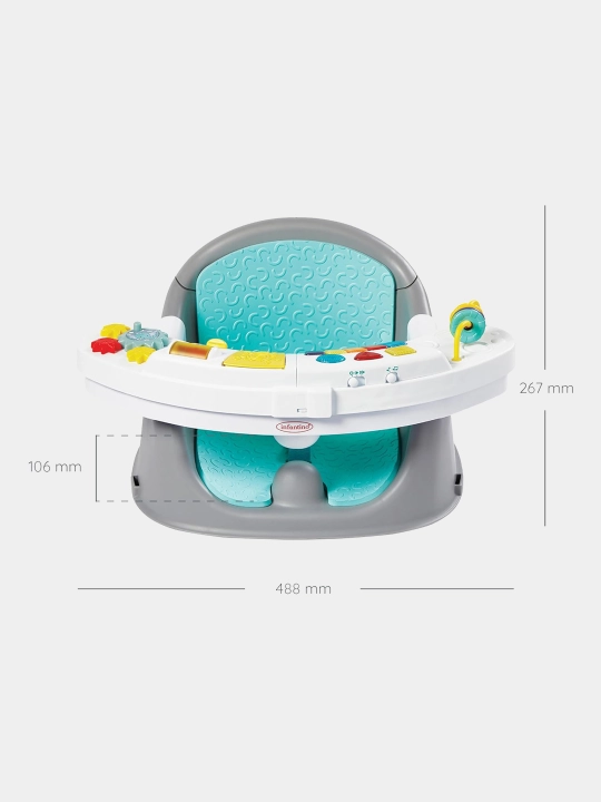 Стульчик для кормления Infantino Music & Lights 3-in-1 Discovery Seat & Booster