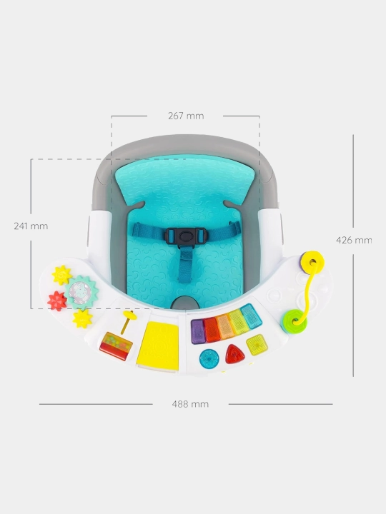 Стульчик для кормления Infantino Music & Lights 3-in-1 Discovery Seat & Booster