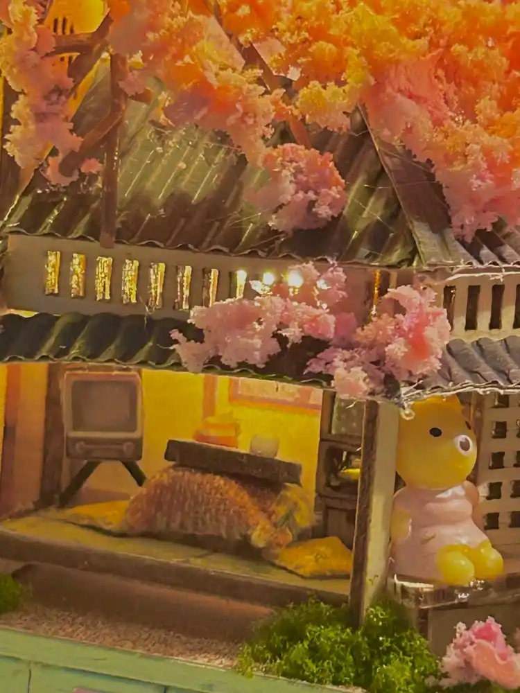 DIY rumboks “Sakura gullashi” yorug‘lik bilan, konstruktor, rus tilidagi yo‘riqnoma