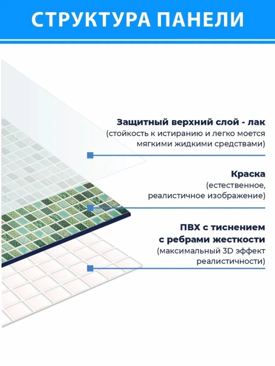 3D PVX panellar har qanday xonaning devorlari , namlikka chidamli, o'z-o'zidan yopishmaydi