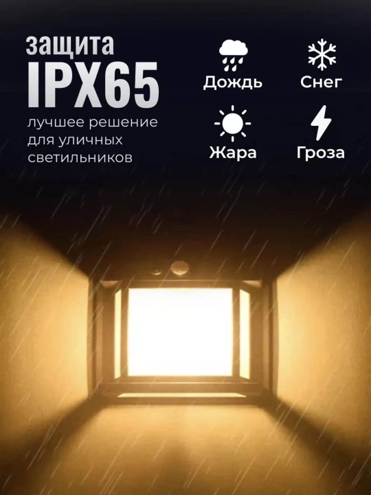 Уличный фонарь с солнечной батареей и датчиком движения