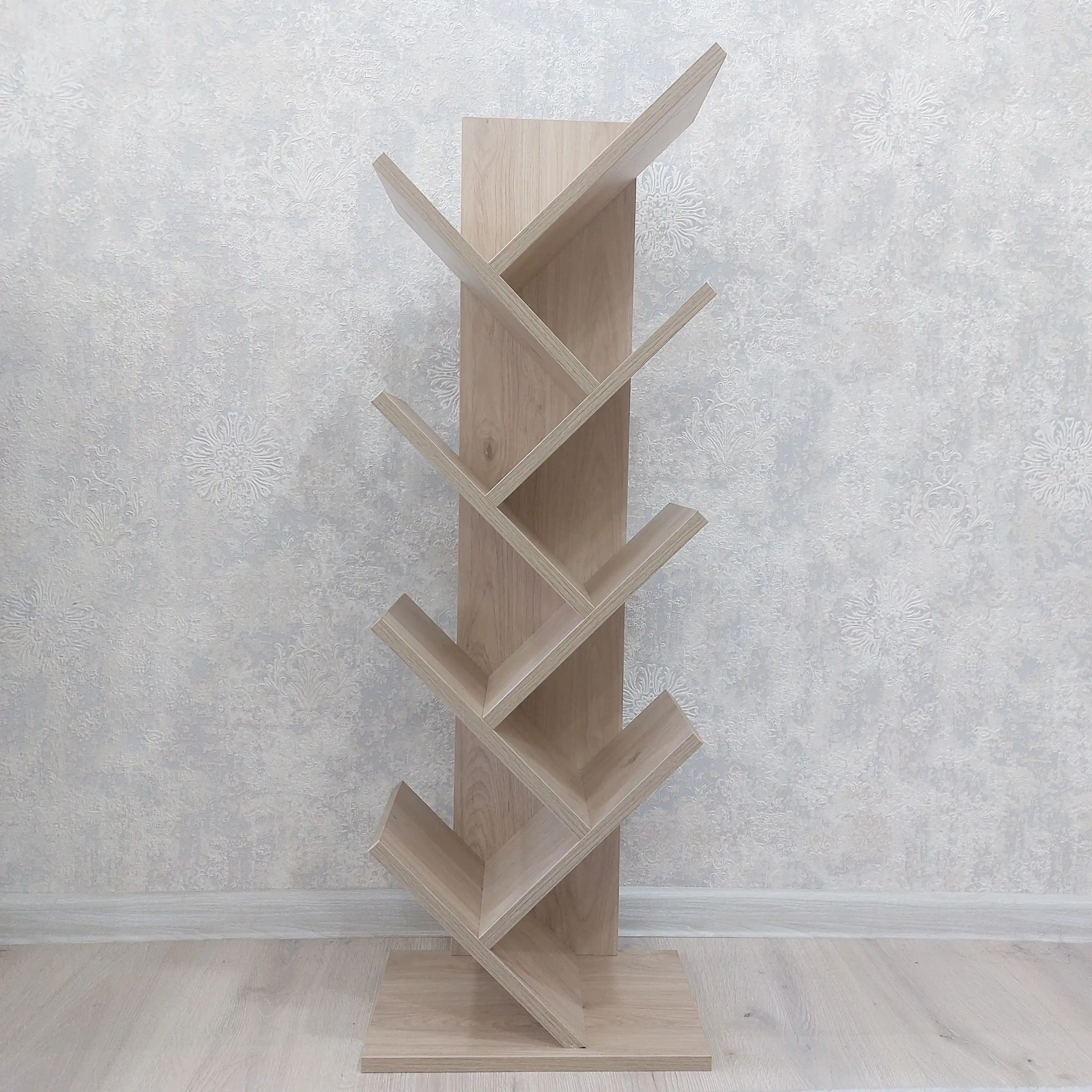 Полка для книг, в форме ёлки, ACACIA, ЛМДФ, 103×35×20 см