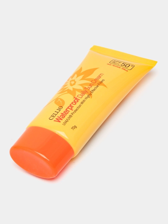 CELLO cолнцезащитный крем, крем от загара, водостойкий, SPF 50+PA+++, 70 мл