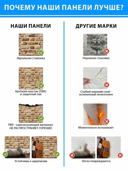 3D панели ПВХ, Россия, для стен в любую комнату, влагостойкие, самоклеящиеся, 473x468 мм