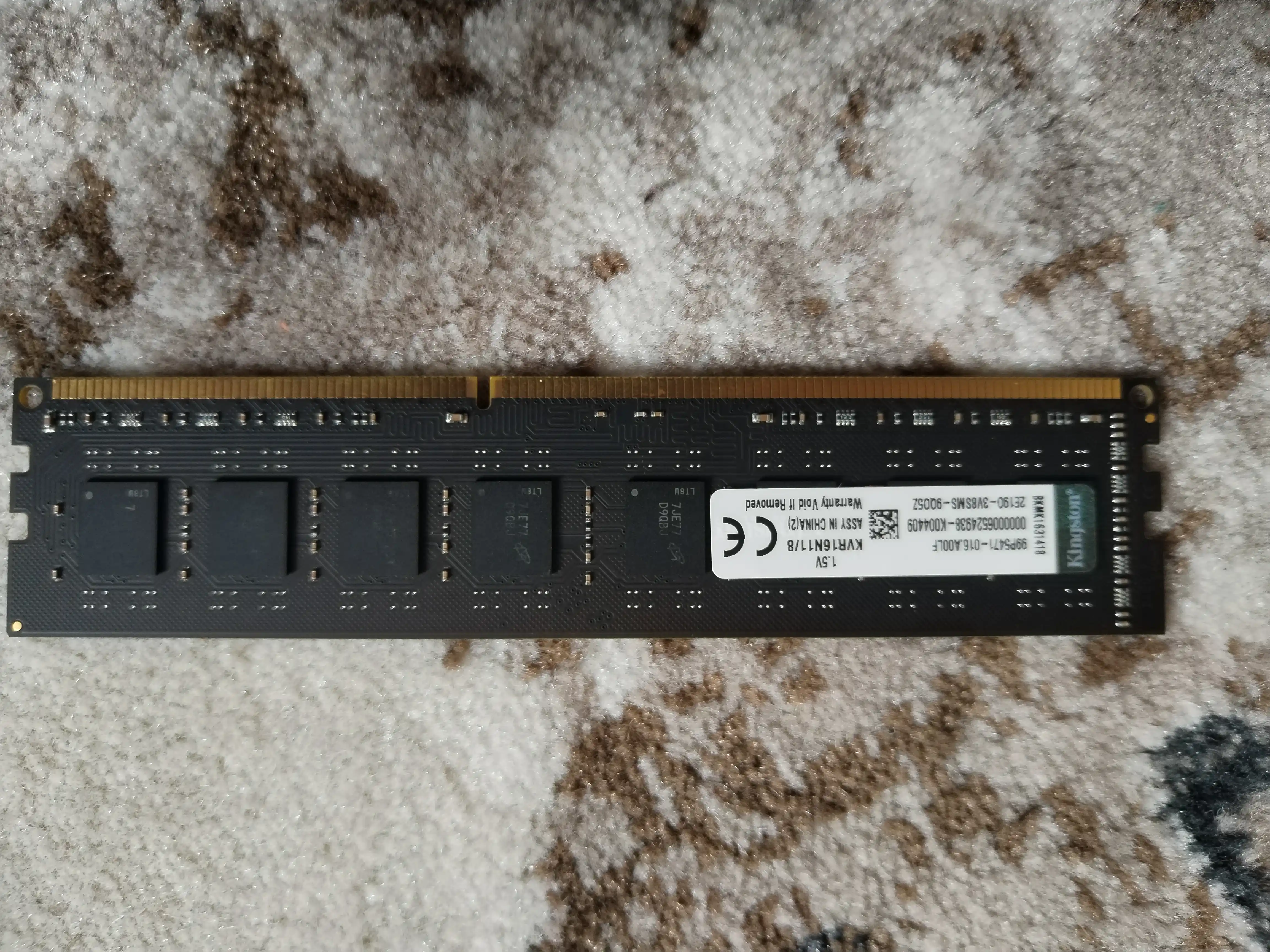 Operativ xotira Kingston DDR3 1600Mhz 2.4 8GB kompyuter uchun