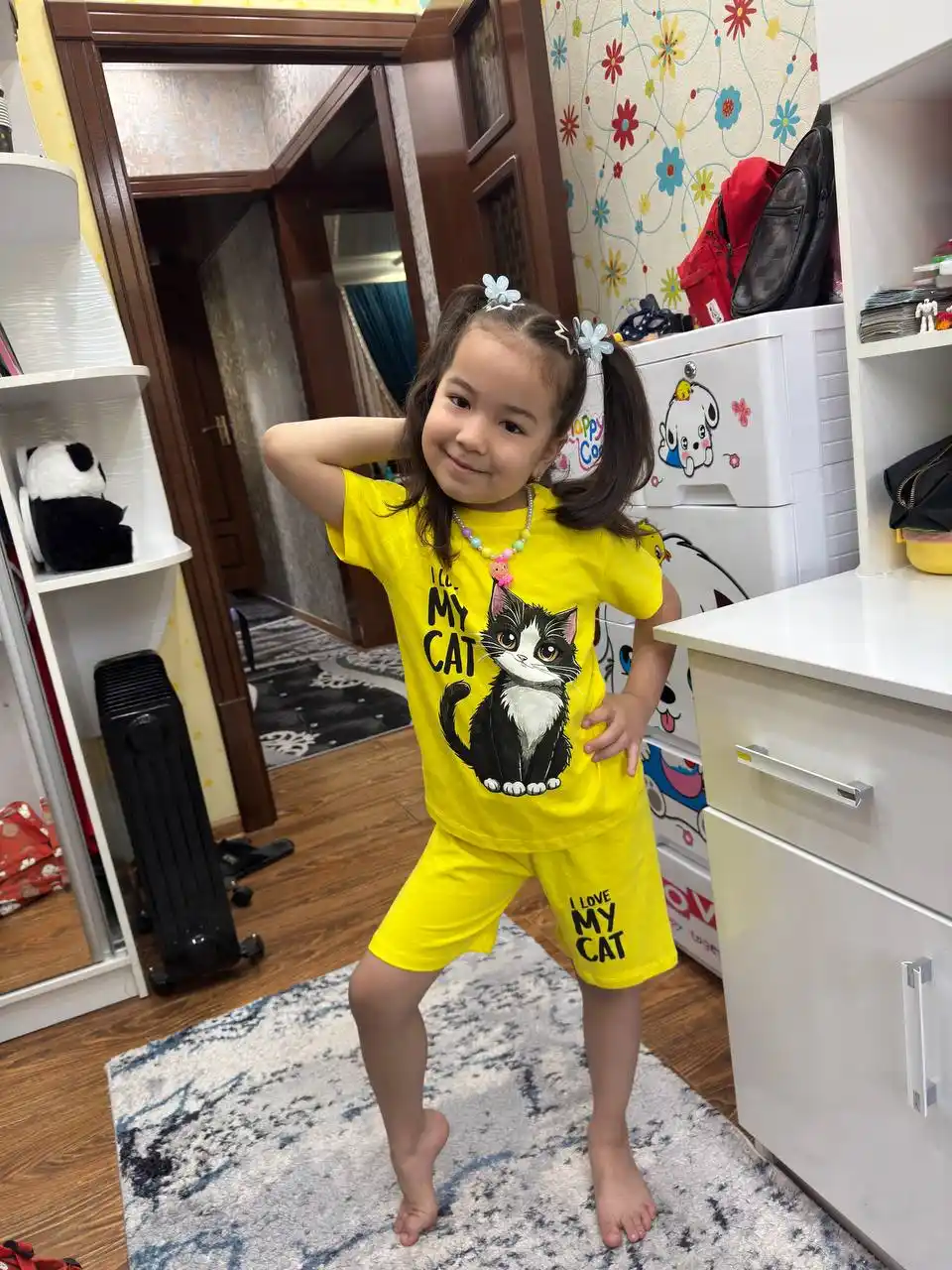 Футболка и шорты для девочек 5-8 лет, CHASTE