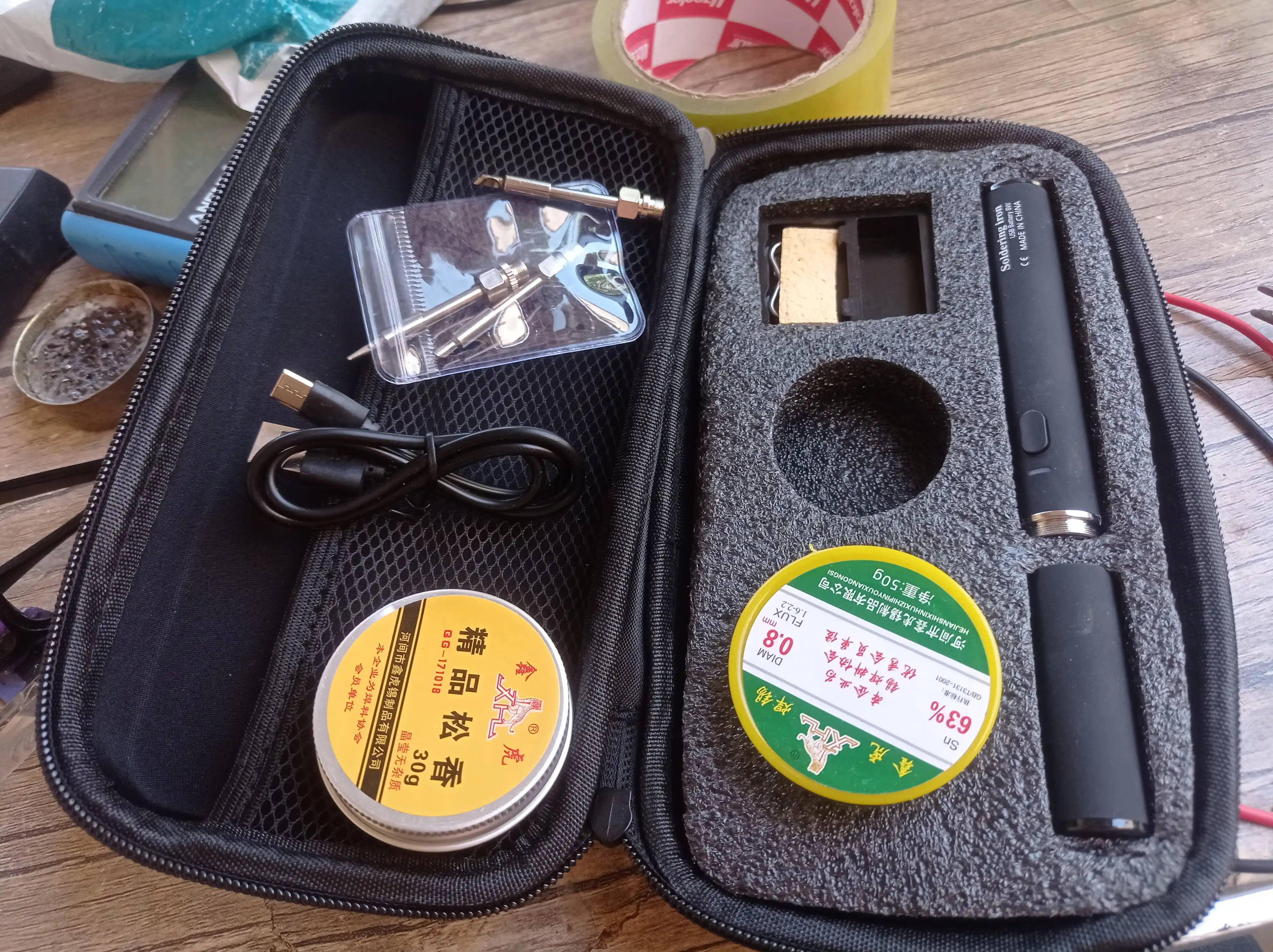 Portativ, simsiz, elektr kavsharlagich – Type-C, qayta zaryadlanuvchi, 3.7V, 2000 mAh