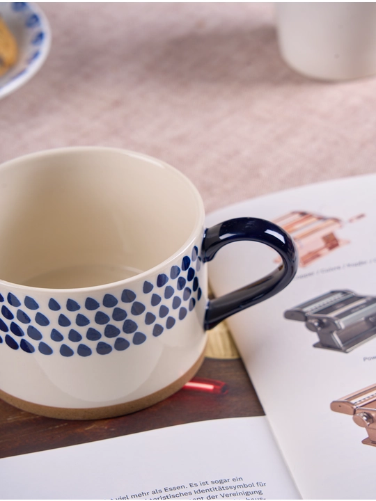 Seramika katta krujka, qo'lda bo'yalgan, hajmi 450 ml, TEACUP10