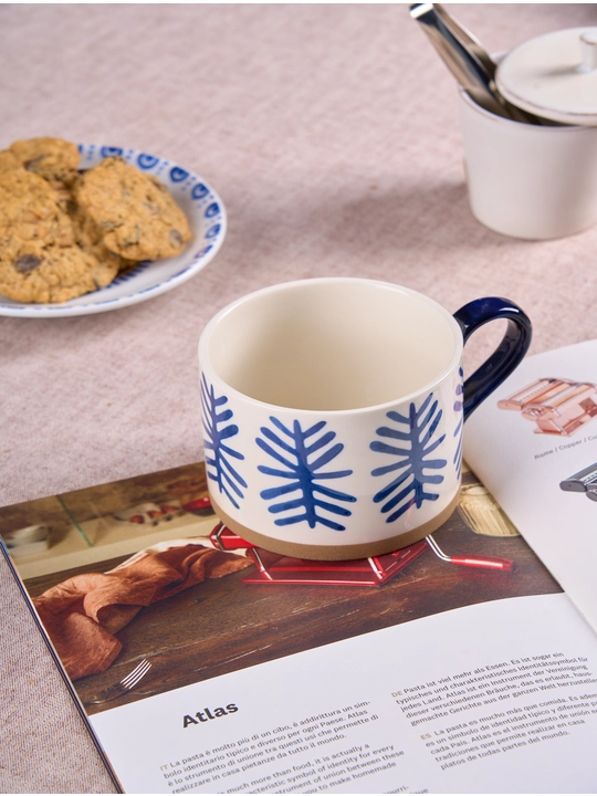 Seramika katta krujka, qo'lda bo'yalgan, hajmi 450 ml, TEACUP10