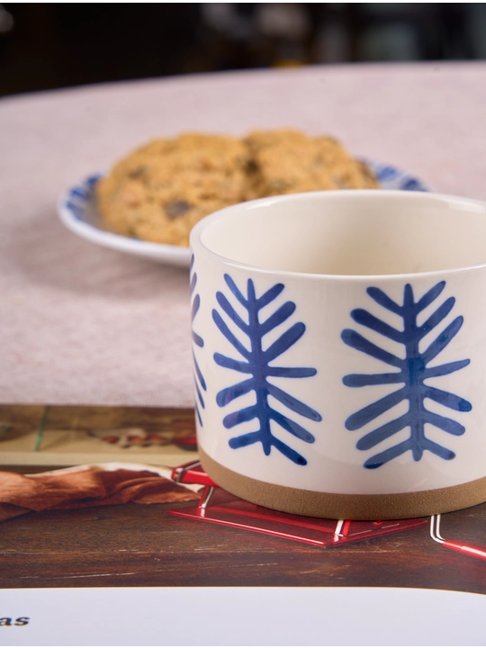 Seramika katta krujka, qo'lda bo'yalgan, hajmi 450 ml, TEACUP10