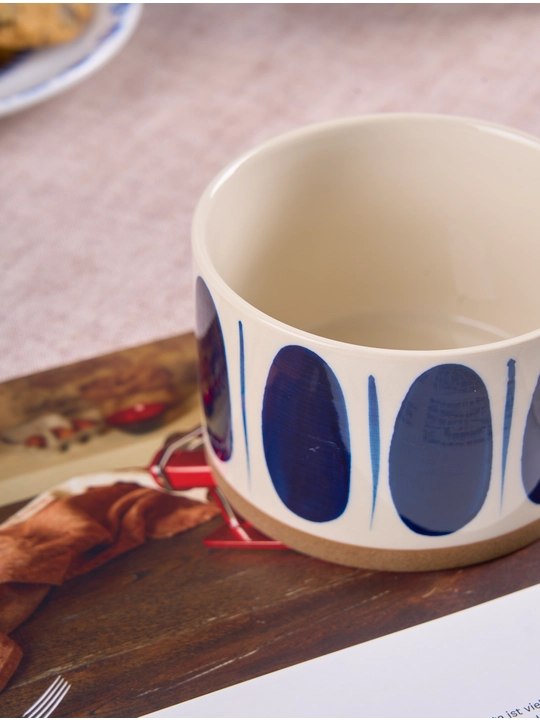 Seramika katta krujka, qo'lda bo'yalgan, hajmi 450 ml, TEACUP10