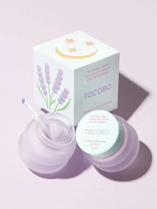 Уплотняющая маска для губ, Tocobo, Collagen, mint cooling, lemon sugar Boosting Lip Mask